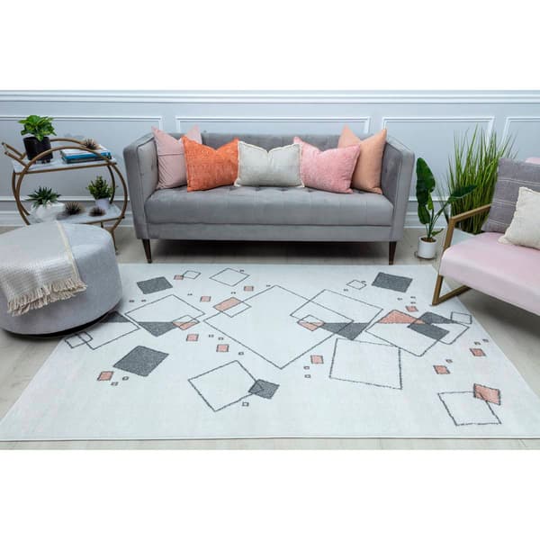 Mason Brooks Azalea Geometric Square Contemporary Area Rug