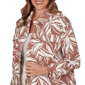 Plus Size Skye’s the Limit Blooming Pastels Leaf Denim Jacket - image 5