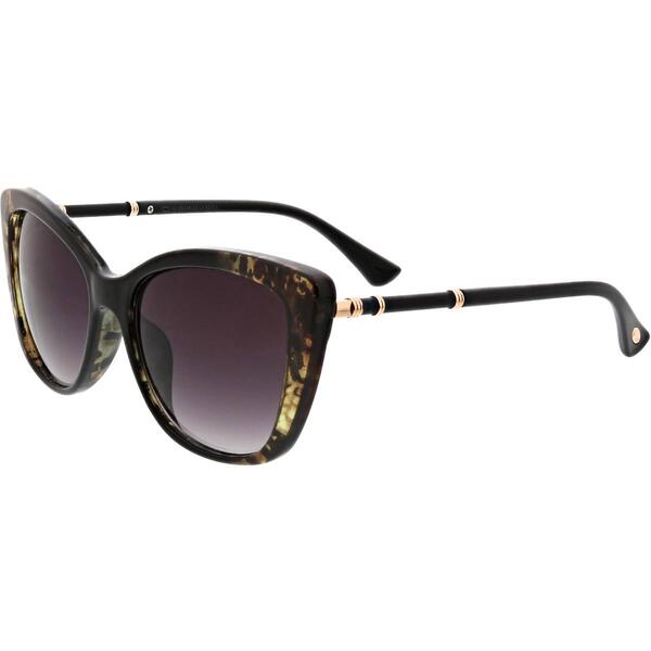 Womens O by Oscar Python/Black Sunglasses w/Faux Leather Accent - image 