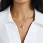 Athra 14kt. Gold over Brass Crystal USA Flag Heart Pendant - image 3