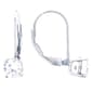 Sterling Silver & Cubic Zirconia Dangle Earrings - image 1