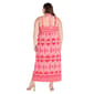 Plus Size R&M Richards Coral & Pink Maxi Dress - image 3