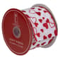Northlight Seasonal 30ft. Red & White Glitter Hearts Craft Ribbon - image 1