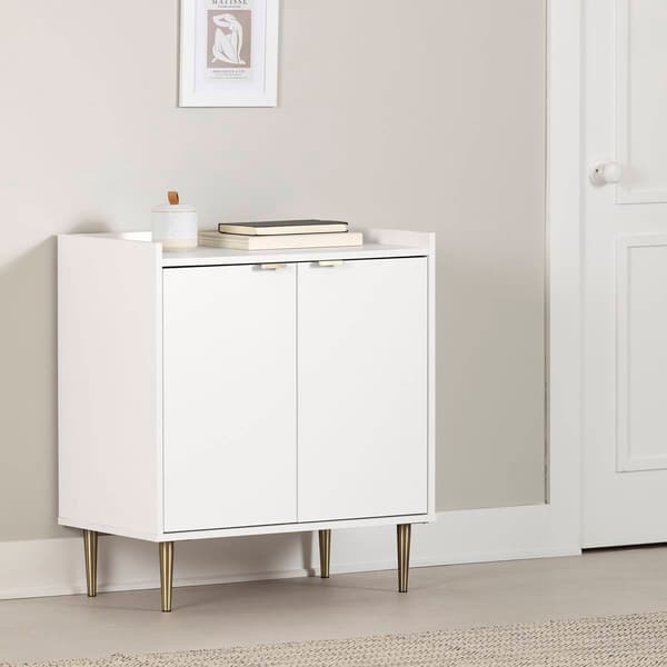 South Shore Maliza Pure White Storage Cabinet