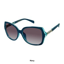 Womens U.S. Polo Assn.® Rectangle Chain Sunglasses