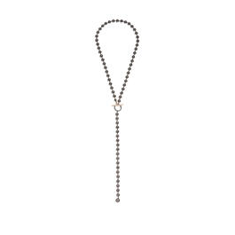 Steve Madden Two-Tone Ball Chain Y-Necklace
