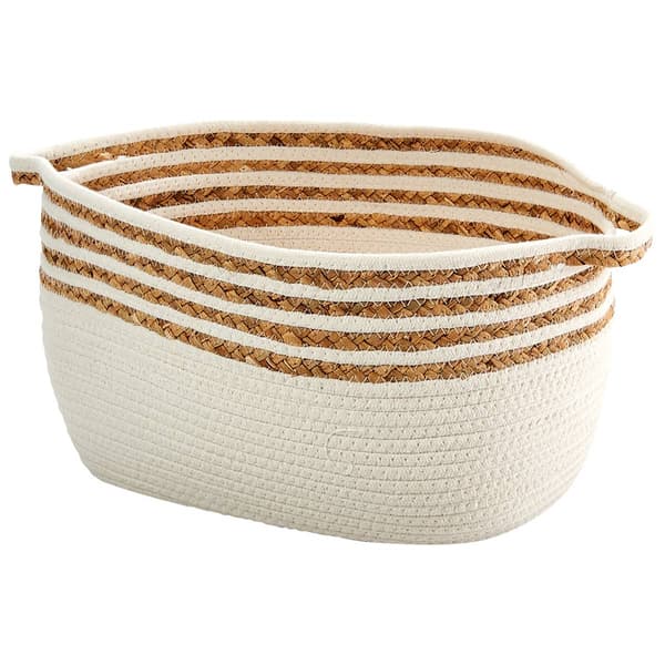 Heritage Large Stripe Rope Hyacinth Shelf Tote - image 