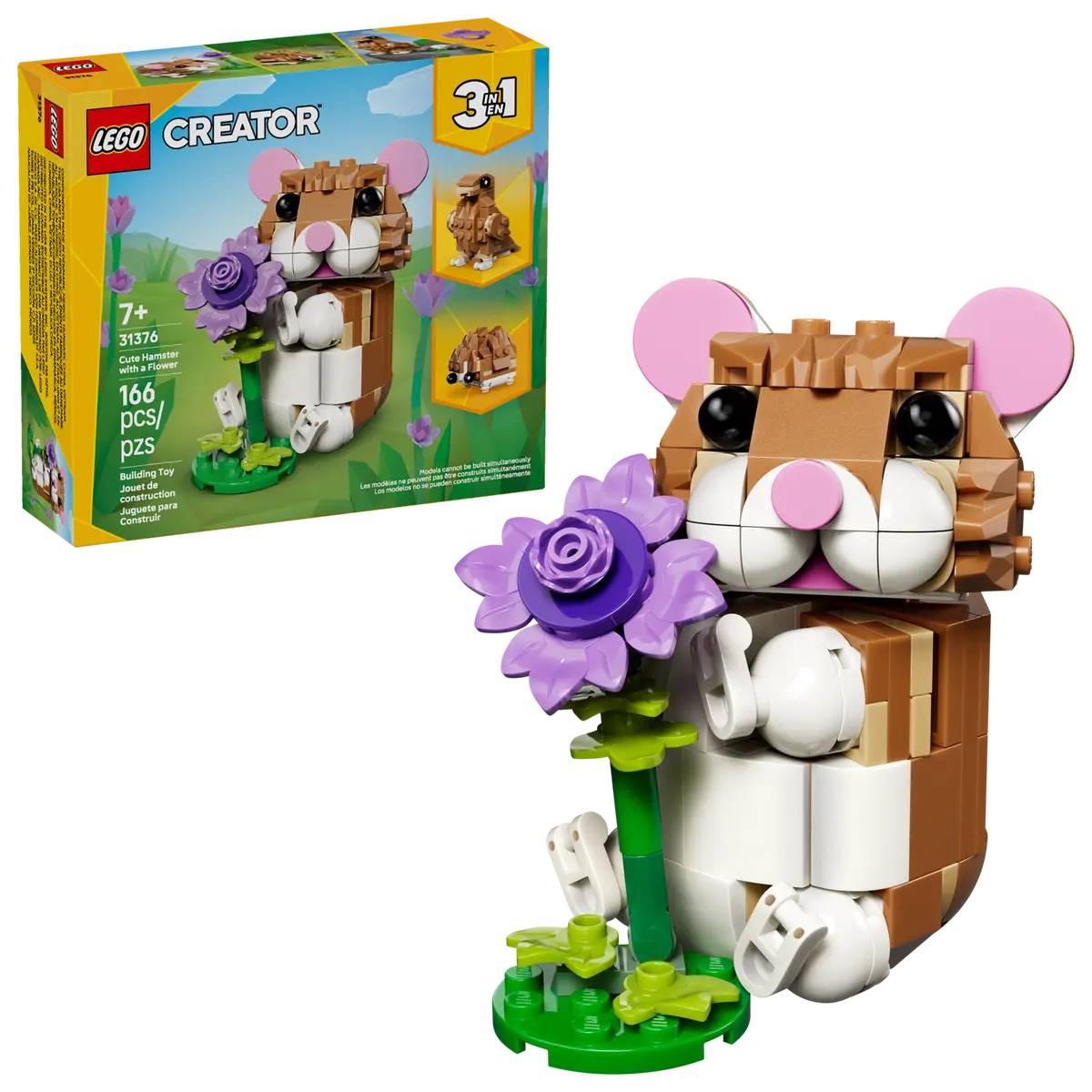 Open Video Modal for LEGO(R) Creator 3 in 1 Cute Hamster with Flower Building Kit