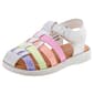 Little Girls Laura Ashley&#40;R&#41; Colorful Hook and Loop Sandals - image 1