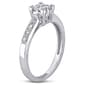 Eternal Promise™ 10kt. White Gold Princess Engagement Ring - image 2