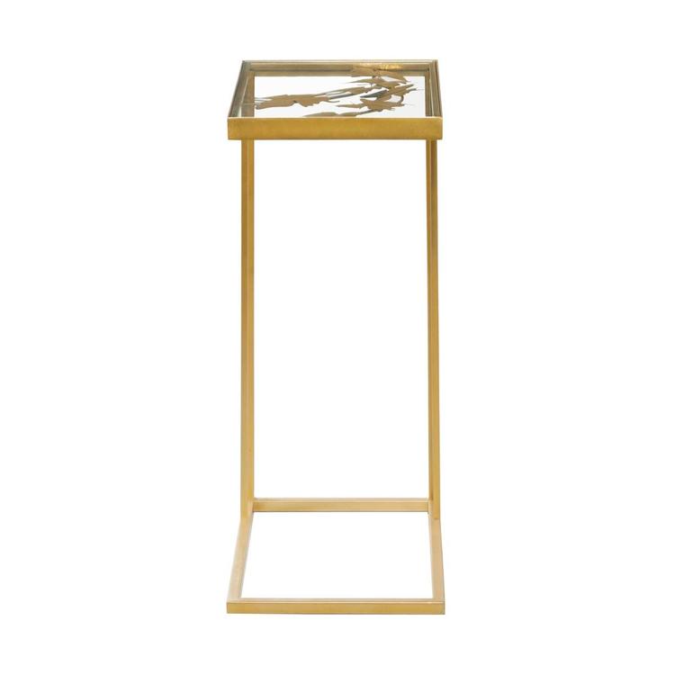 9th & Pike® Gold Metal Contemporary Accent Table