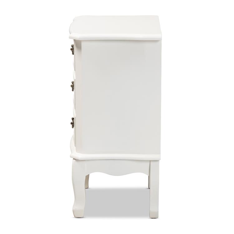 Baxton Studio Gabrielle Traditional French Country 3 Drawer Night