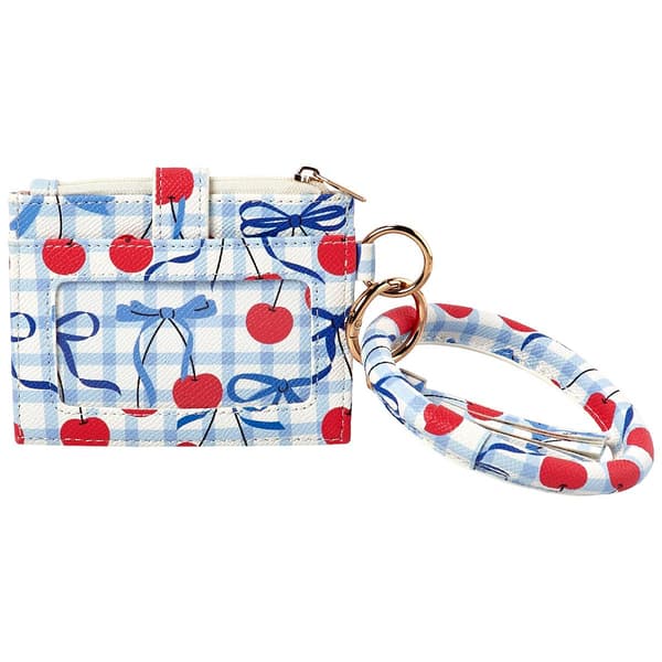 Womens DS Fashion Ring Loop Card Holder Wristlet with Tassel