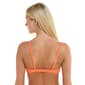 Juniors California Sunshine Solid Tie Front Bikini Top - image 3