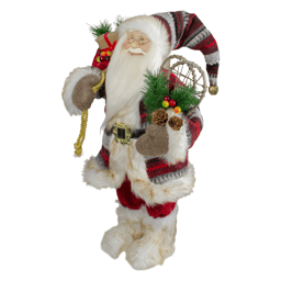 Northlight 18in. Standing Santa Christmas Figure with Snow Shoes