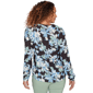 Womens Emaline Seabreeze Essence Button Front Floral Blouse - image 2