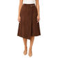 Womens Zac & Rachel Solid Scuba Skirt With Hardware Detail - image 1