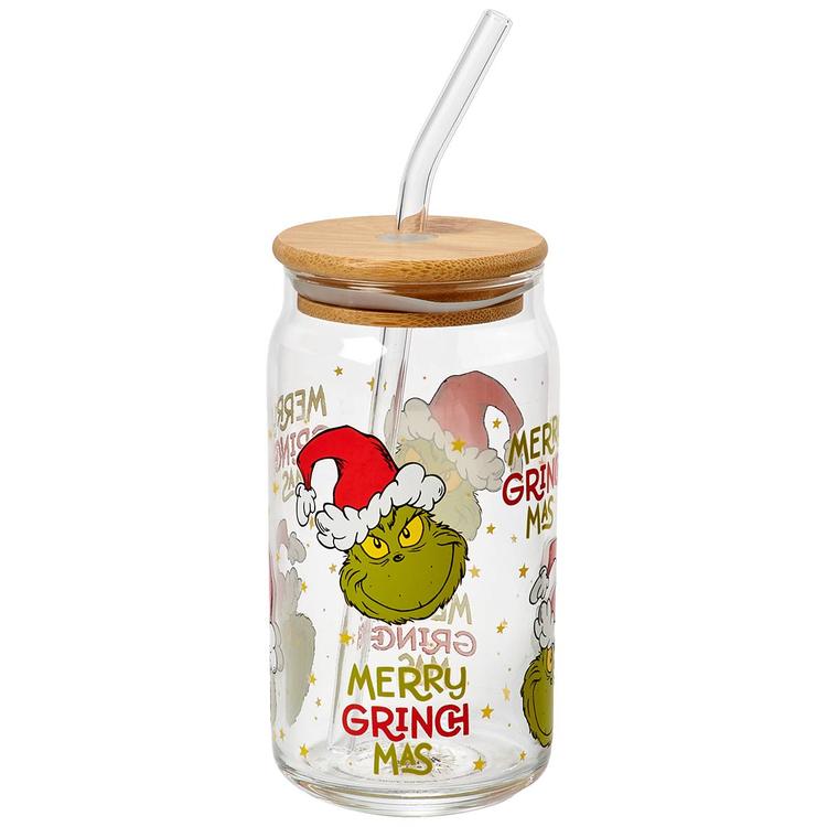 R Squared Merry Grinchmas Glass Sipper