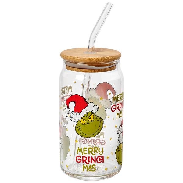 R Squared Merry Grinchmas Glass Sipper - image 