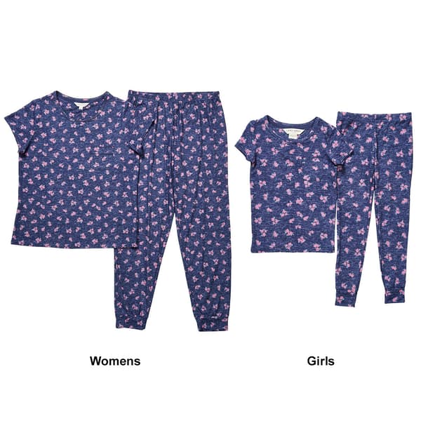 Laura Ashley&#174; Mommy & Me Floral Jogger Pajama Set