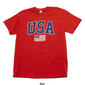 Mens Patriotic Classic USA Flag Short Sleeve Graphic T-Shirt - image 2
