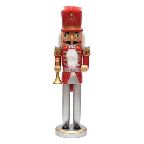 Northlight Seasonal 14in. Christmas Nutcracker with Horn - image 
