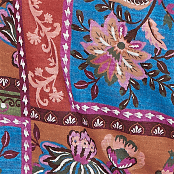 Petite Ruby Rd. Romance On The Ranch Pleated Floral Blouse
