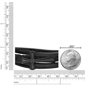 Mens Lynx Black Ion Plated & Black Leather Bracelet - image 5