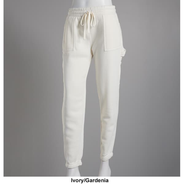 Juniors No Comment Fleece Carpenter Jogger w/Contrast Stitching