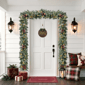 Puleo International 20ft LED Adorned Snowy Silverton Pine Garland - image 3