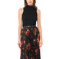 Womens Cece Sleeveless Mock Neck Floral Pleated Midi Dress - image 4