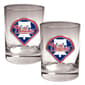 MLB Philadelphia Phillies 2pc. Rocks Glass Set - image 1