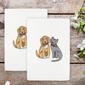 Linum Home Textiles 2pc. Spring Dog & Cat Embroidered Hand Towels - image 2