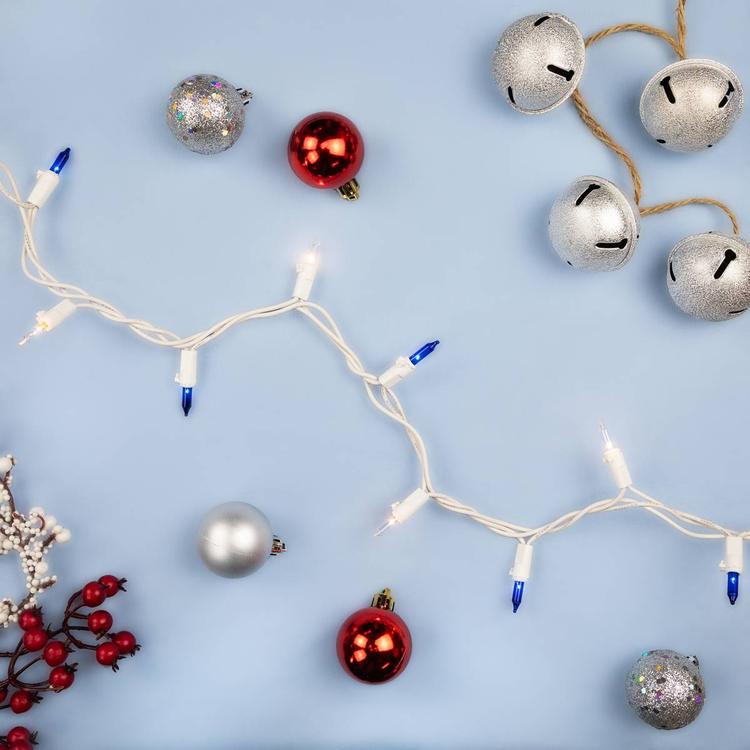 Northlight Seasonal 10ft. Blue Christmas Lights - White Wire