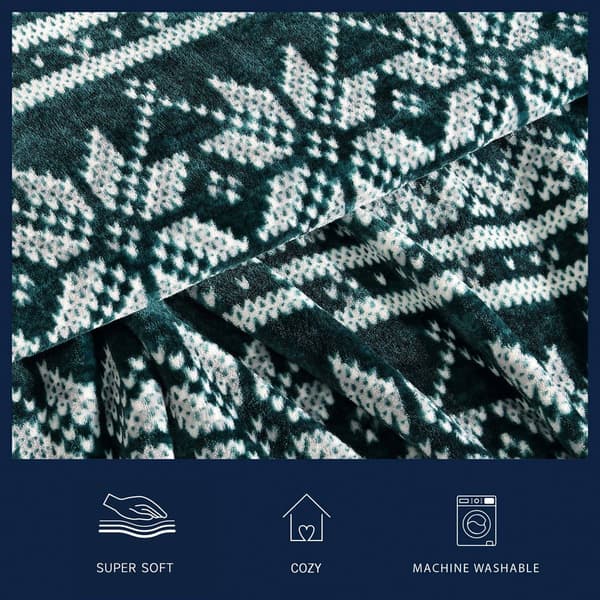 Nautica Fairisle Texture Blanket