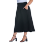 Plus Size 24/7 Comfort Apparel Foldover Maxi Skirt with Pockets - image 2