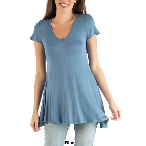 Plus Size 24/7 Comfort Apparel Loose Fit Tunic Top