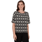 Womens Skyes the Limit Terra Tropic Medallion Embroidered Blouse - image 1