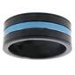 Mens Lynx Stainless Steel Thin Blue Line Ring - image 5