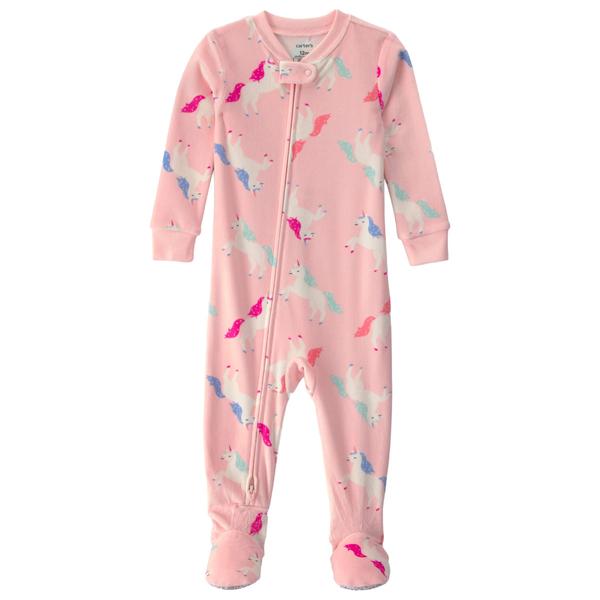 Baby Girl (12-24M) Carter''s(R) DreamPlush Unicorn Footed Pajamas