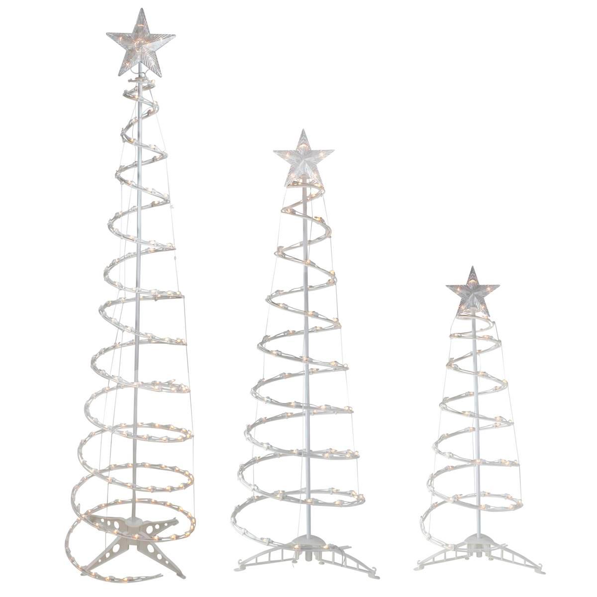 Northlight Seasonal Spiral Outdoor Christmas Trees - Set of...