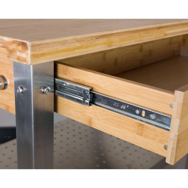 eccostyle™ Solid Bamboo & Stainless Steel Kitchen Cart w/Drawer