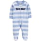 Baby Boy &#40;Preemie-9M&#41; Carters&#40;R&#41; Lil Brother Stripe Sleep N Play - image 1