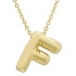 Plain Puff Initial F Pendant - image 1