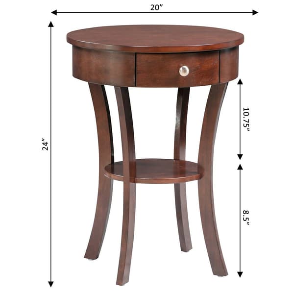 Convenience Concepts Classic Living Rooms Schaffer End Table