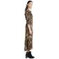 Womens Emma & Michele Long Sleeve V-Neck Paisley Maxi Dress - image 4