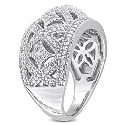 Sterling Silver 1/10ctw. Vintage Diamond Ring