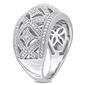 Sterling Silver 1/10ctw. Vintage Diamond Ring - image 3
