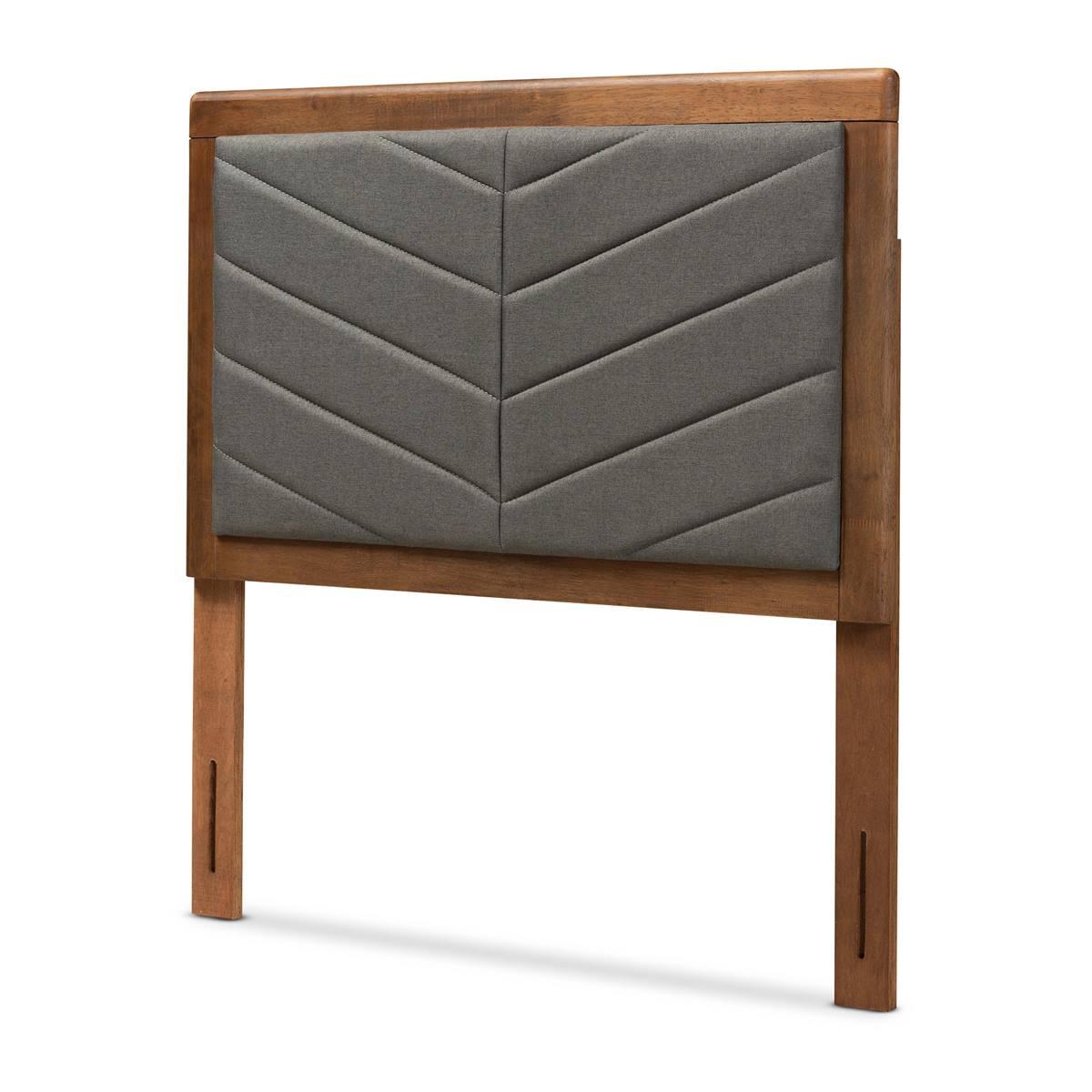 Baxton Studio Iden Moder Dark Grey Fabric Twin Size...