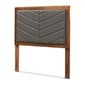 Baxton Studio Iden Moder Dark Grey Fabric Twin Size Headboard - image 1